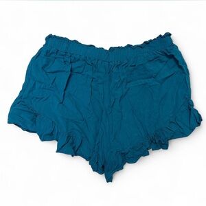 wild fable Teal High Waist Ruffle Shorts